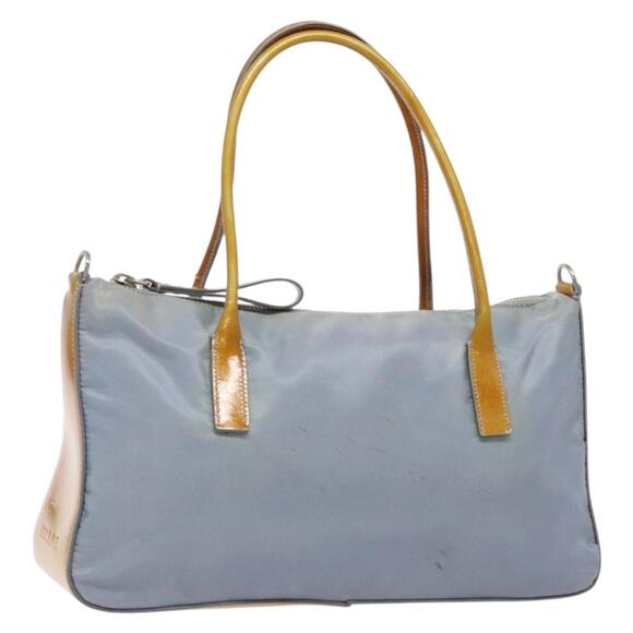 PRADA Hand Bag Nylon Light Blue - Picture 1 of 13